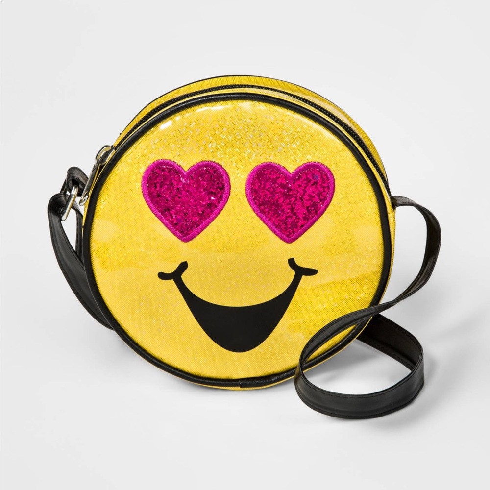 😍Emoji Heart Sparkle Shoulder Bag NWT!😍